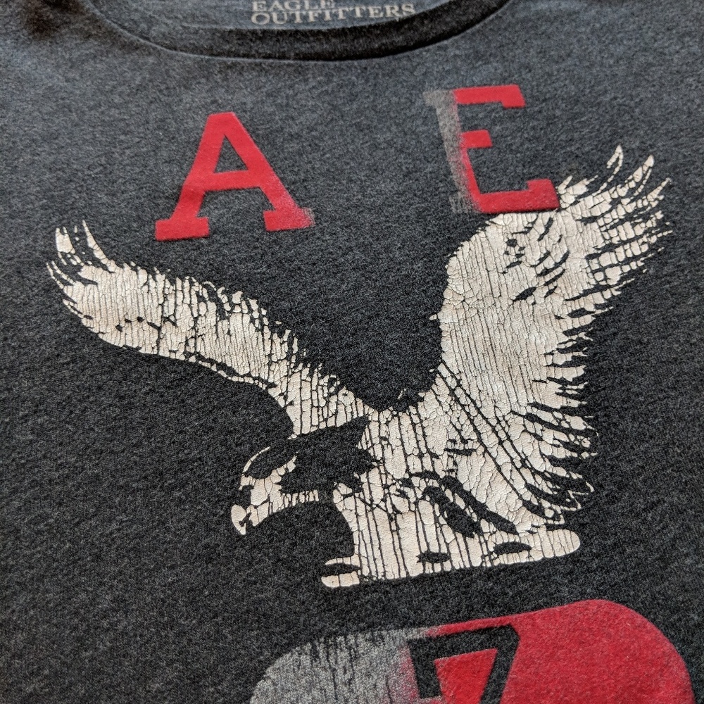 Dark Grey American Eagle Outfitters T-Shirt 🦅 - Picture 2 of 2
